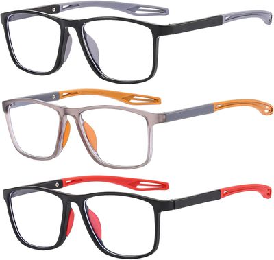 Zestaw 3 par okularów do czytania dla mężczyzn w sportowym designie