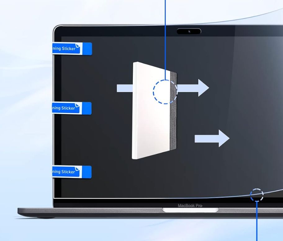 2 sztuki folii ochronnej na wyświetlacz z filtrem niebieskiego światła do ekranu 13,3 cala 16:9