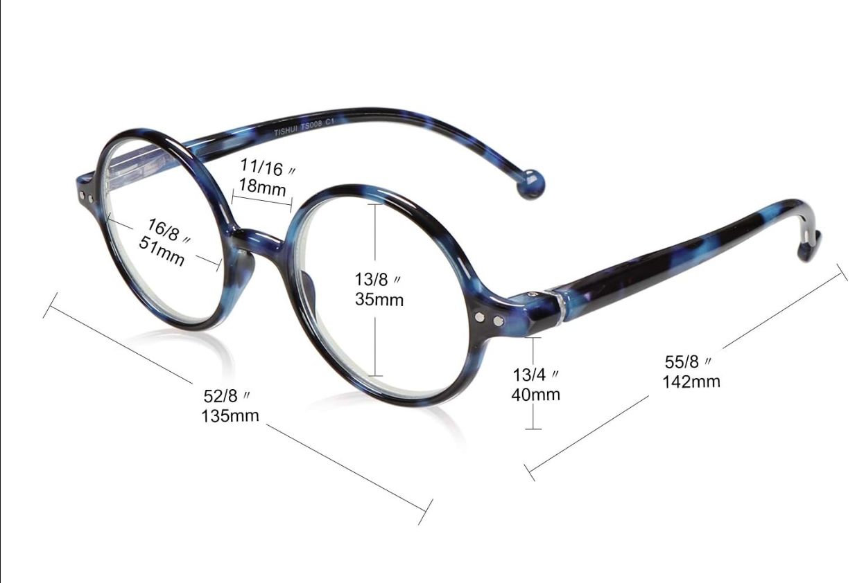 TISHUI Okulary do czytania niebieskie światło blokujące
