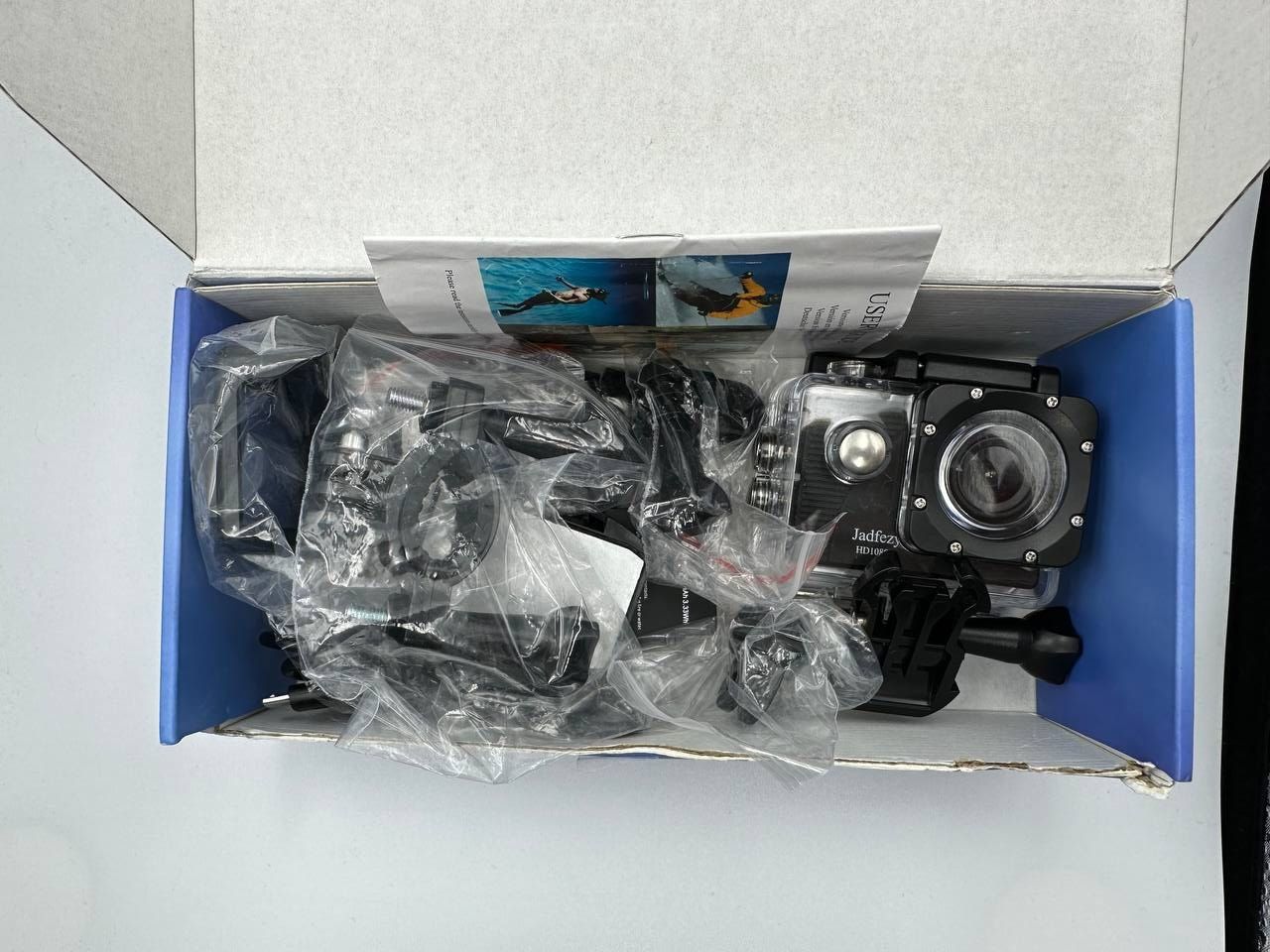 Jadfezy Kamera sportowa 1080P wodoodporna