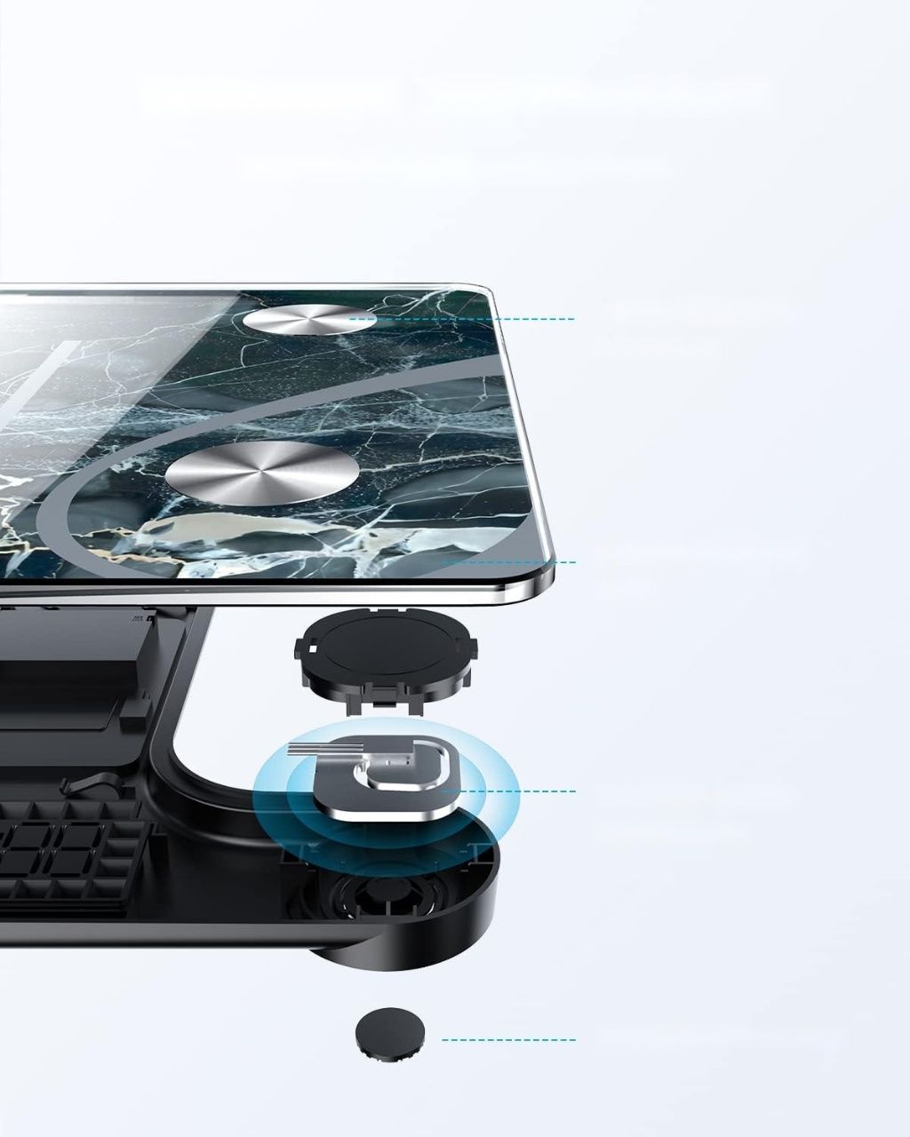 Waga RENPHO Bluetooth mierzy tłuszcz, BMI, masę mięśniową.