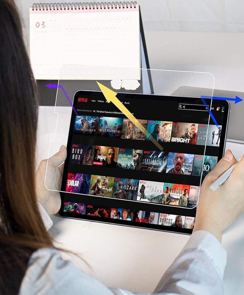 3 sztuki folii papierowej kompatybilnej z iPad 7/8/9. generacji (10,2&quot;, 2019/2020/2021)