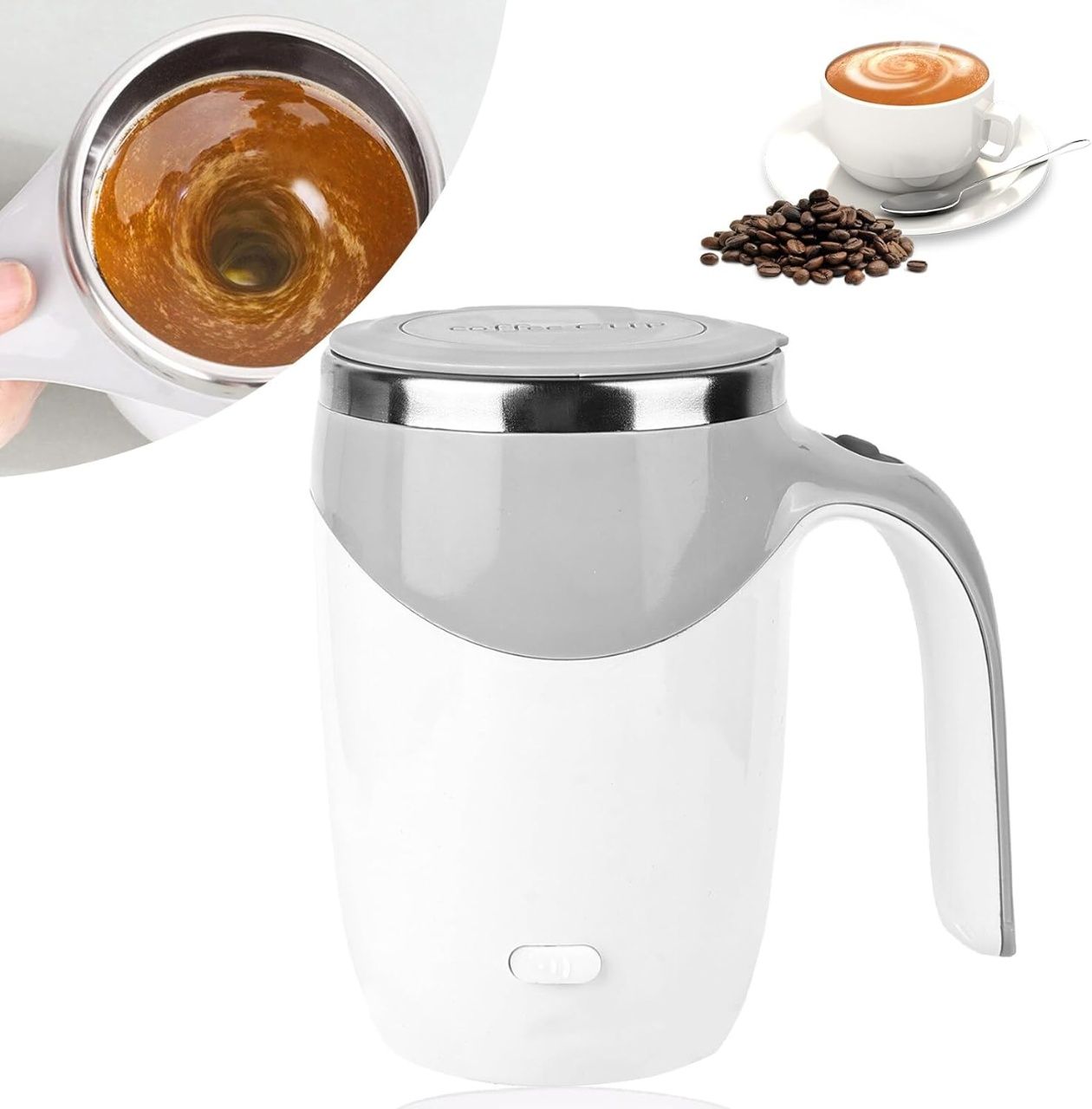 Delamiya Samomieszący Kubek 380 ml, USB Ładowalny, Elektryczny.