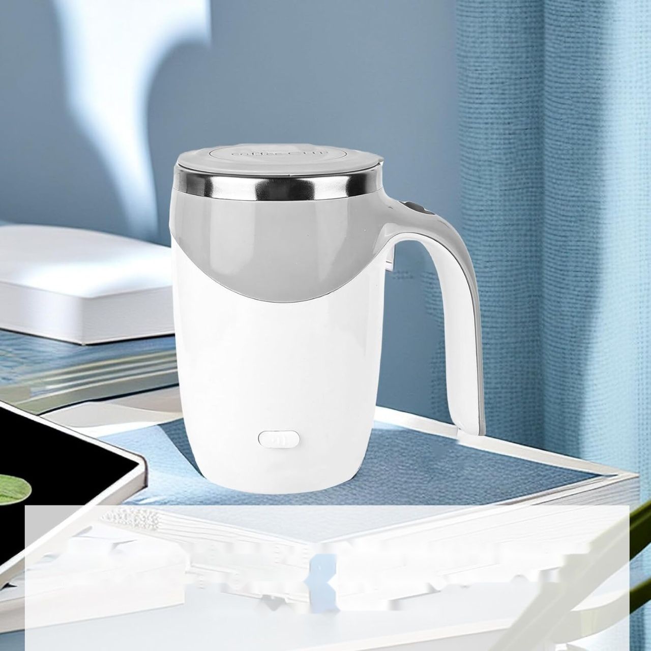 Delamiya Samomieszący Kubek 380 ml, USB Ładowalny, Elektryczny.