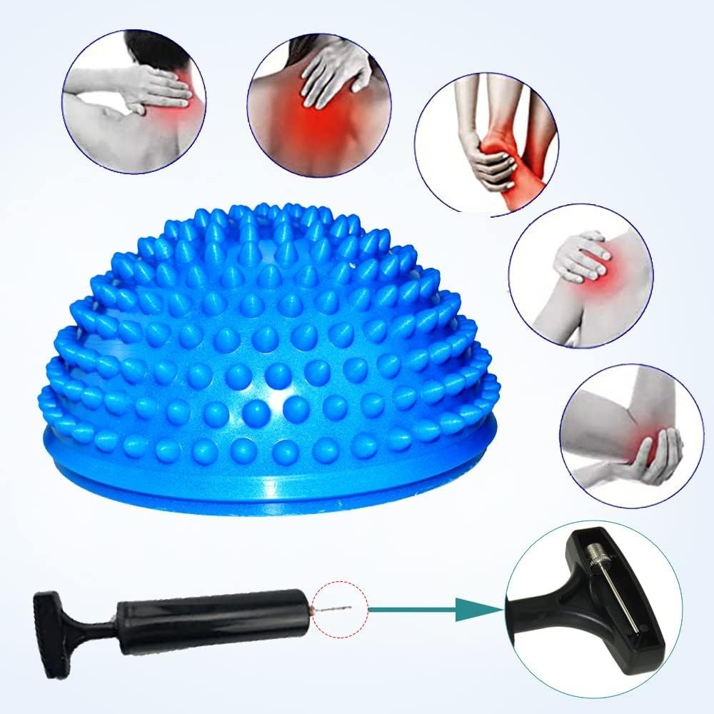 Zestaw 2 jeżyków do terapii równoważnej, półkula fitness, 8 cm.