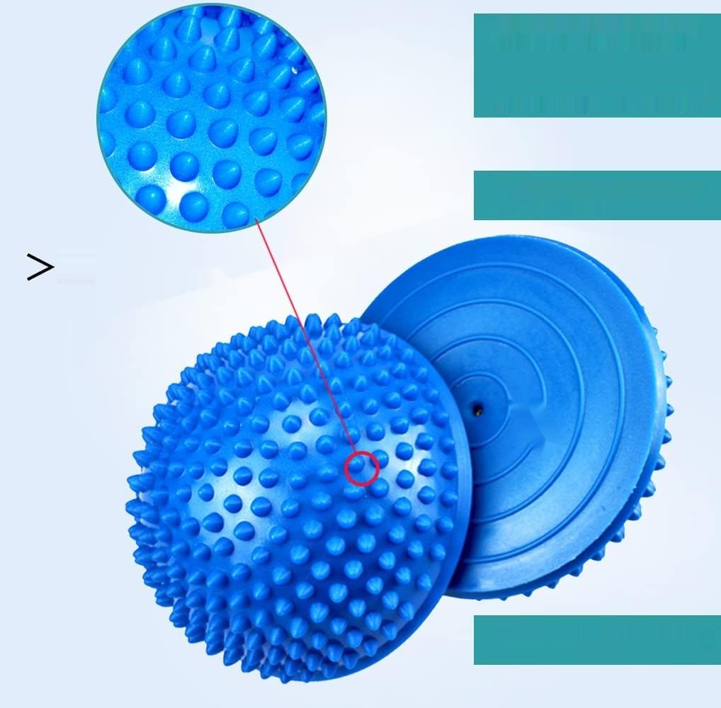 Zestaw 2 jeżyków do terapii równoważnej, półkula fitness, 8 cm.