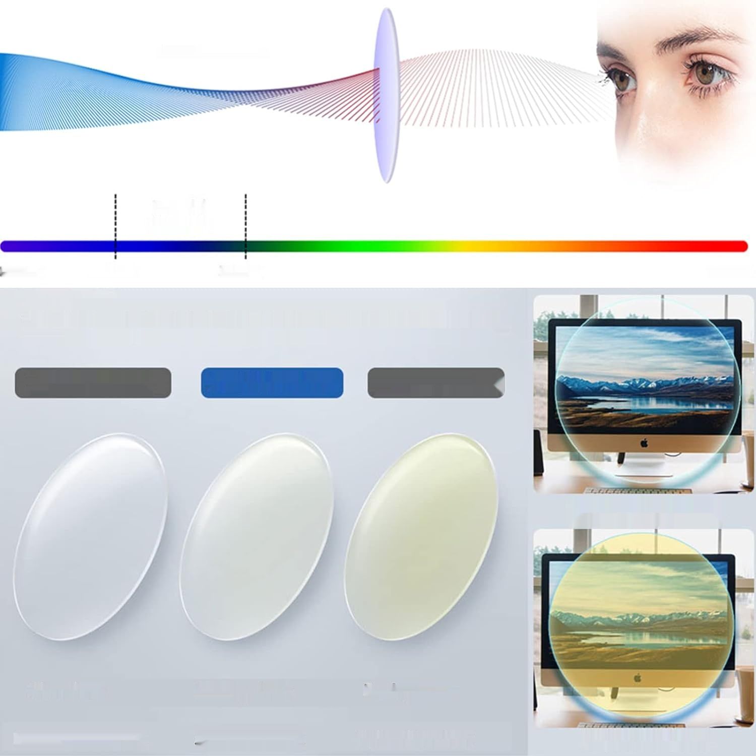 Hubeye TR90 Sportowe Okulary do Czytania dla Mężczyzn i Kobiet Wygodne Antyniebieskie