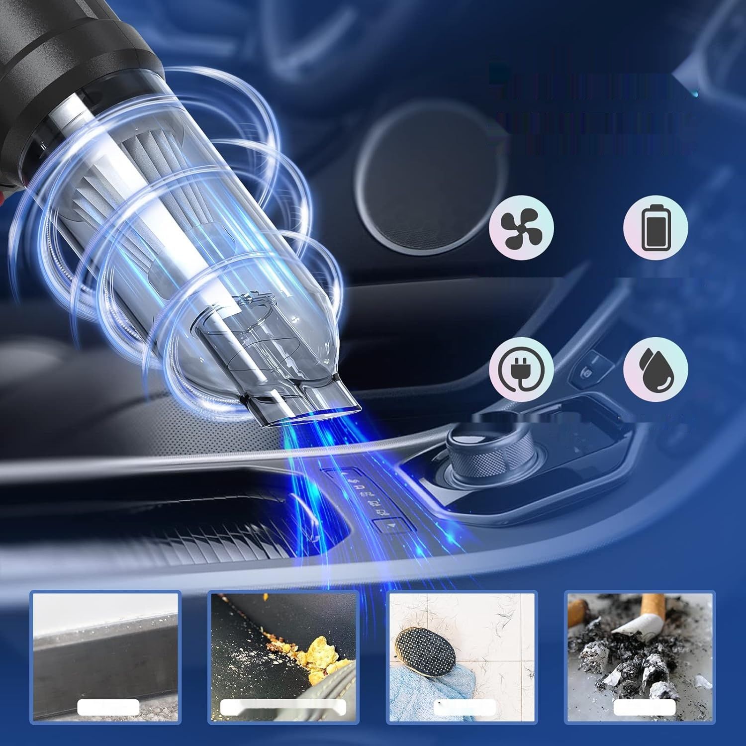 Mini odkurzacz ręczny RaMokey, bezprzewodowy, dla zwierząt.