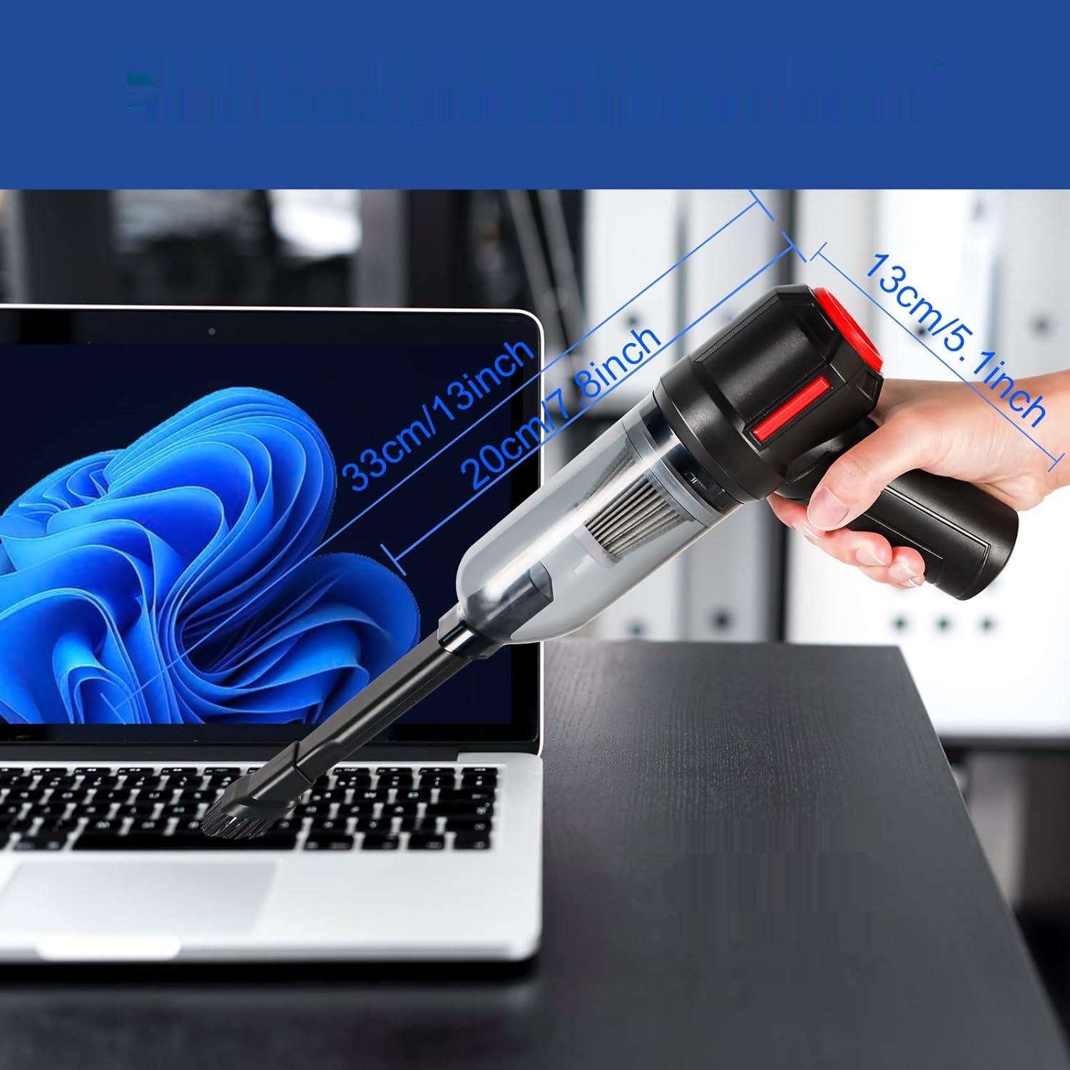 Mini odkurzacz ręczny RaMokey, bezprzewodowy, dla zwierząt.