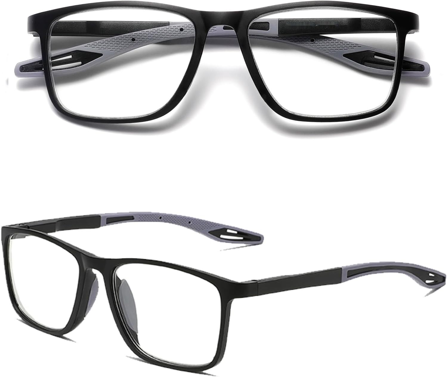 Hubeye TR90 Sportowe Okulary do Czytania dla Mężczyzn i Kobiet Wygodne Antyniebieskie