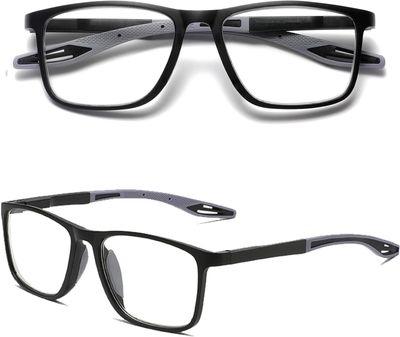 Hubeye TR90 Sportowe Okulary do Czytania dla Mężczyzn i Kobiet Wygodne Antyniebieskie