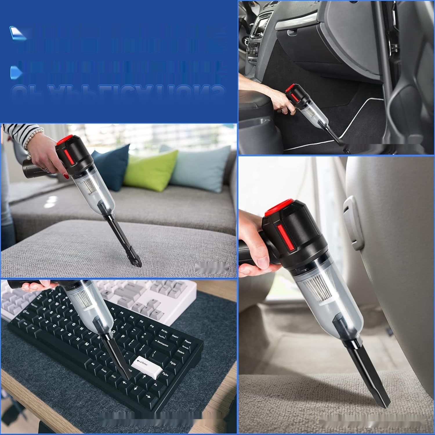 Mini odkurzacz ręczny RaMokey, bezprzewodowy, dla zwierząt.