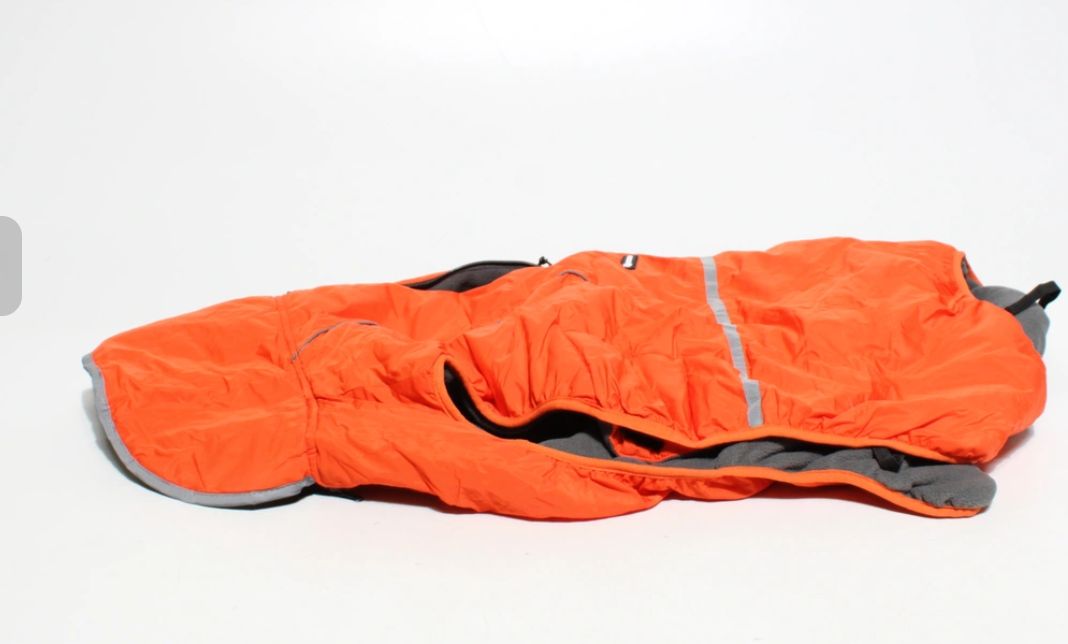 QBLEEV Zimowa kurtka dla psa, pomarańczowe 2XL