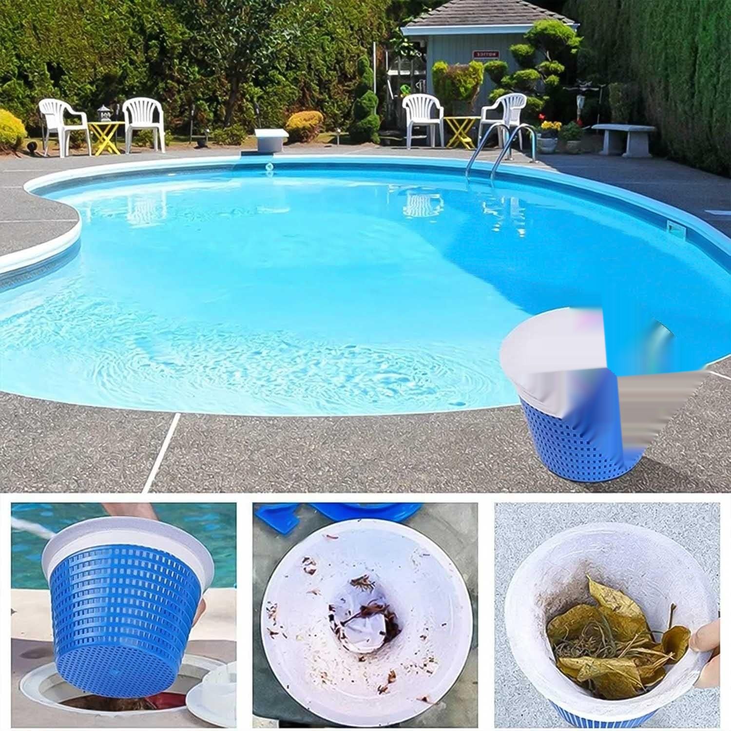 Lucywey Skimmer Socken, 20 sztuk, Filtr Skimmer do basenu, z papierkami pH