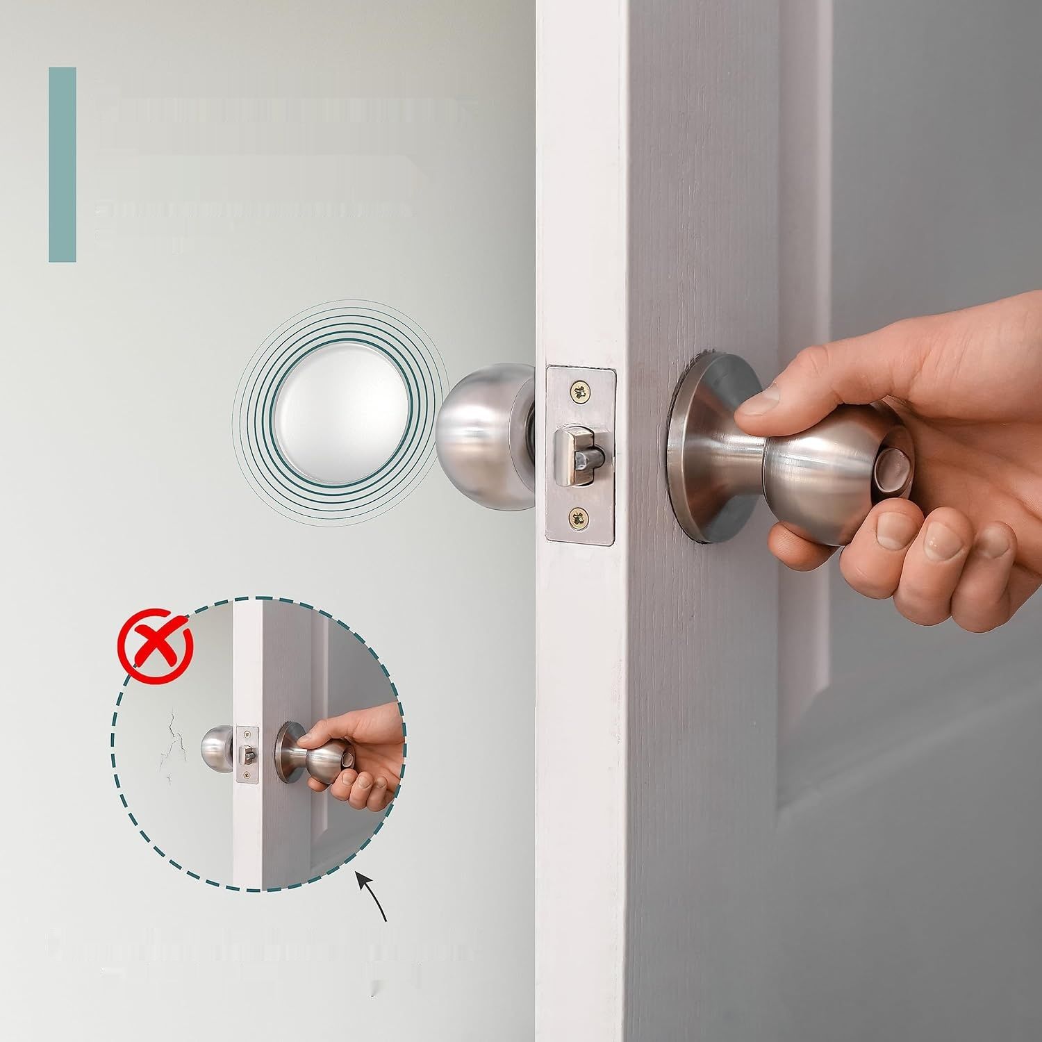 virea 10 x biały, samoprzylepny odbojnik do drzwi, 40 x 8 mm, elastyczny.