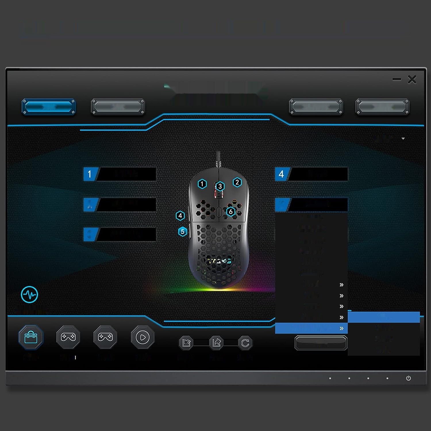 TMKB M1se Gaming Mouse, 12800 DPI, 6 programowalnych przycisków, RGB, czarna
