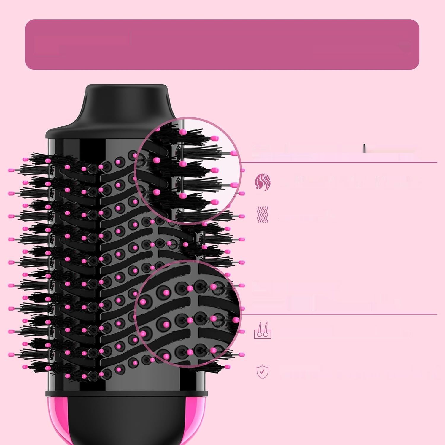 Sawop Warmluftbürste: ulepszony 4-w-1 suszarka, stylizer, szczotka do włosów.