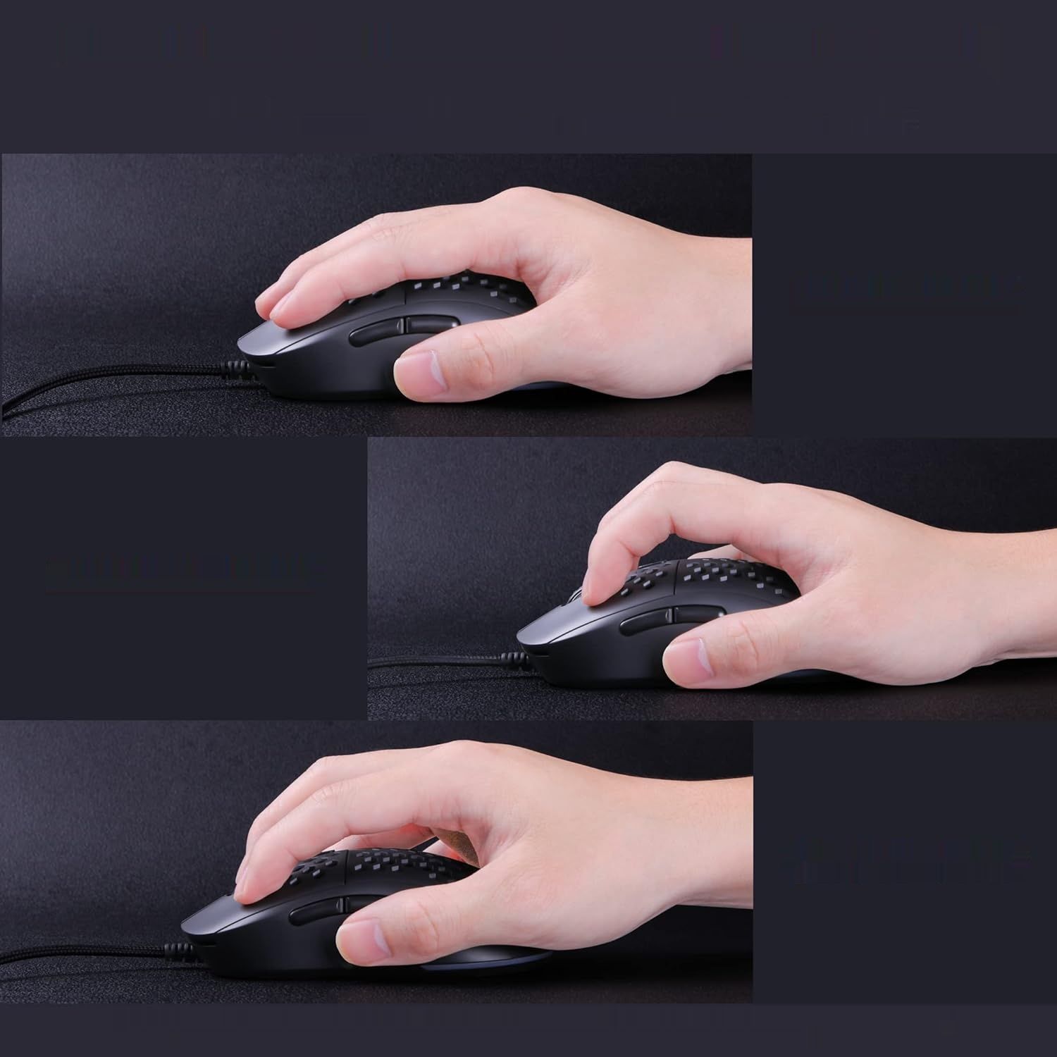 TMKB M1se Gaming Mouse, 12800 DPI, 6 programowalnych przycisków, RGB, czarna