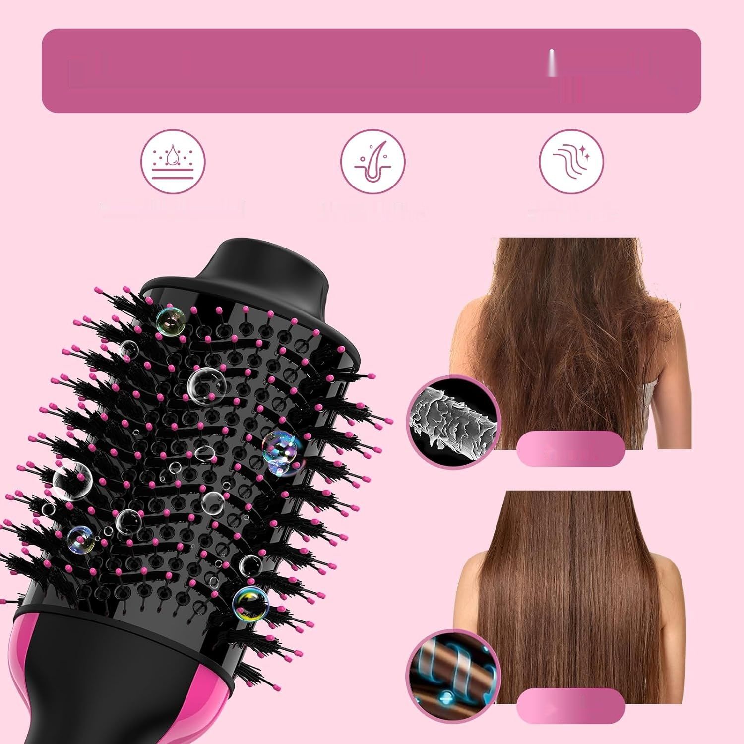 Sawop Warmluftbürste: ulepszony 4-w-1 suszarka, stylizer, szczotka do włosów.