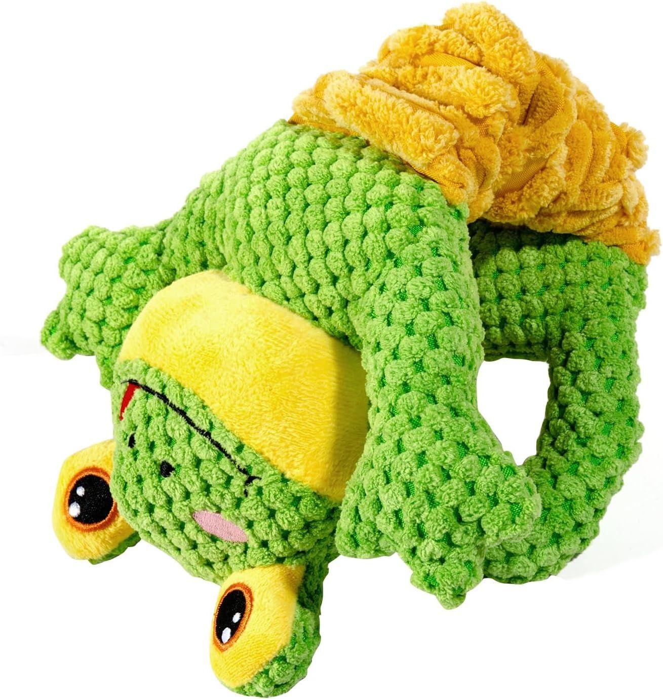 Sedioso Zabawka do Przeciągania dla Psa, Piszcząca Pluszowa dla Małych, Średnich i Dużych Psów (Żaba)