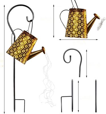 Konewka Słoneczna z Lampkami LED, Wodoodporna Dekoracyjna Lampa Ogrodowa