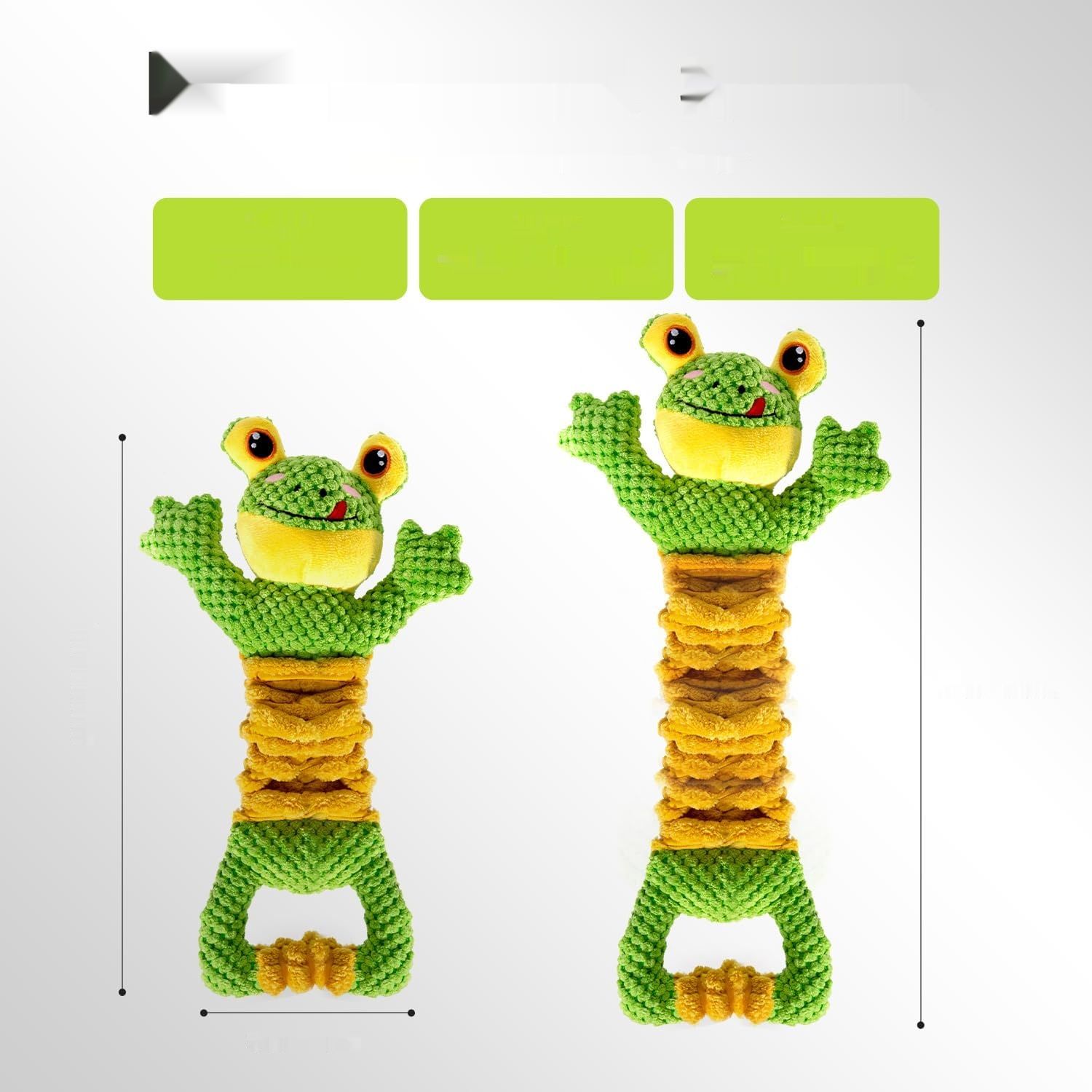 Sedioso Zabawka do Przeciągania dla Psa, Piszcząca Pluszowa dla Małych, Średnich i Dużych Psów (Żaba)