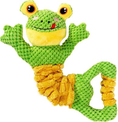 Sedioso Zabawka do Przeciągania dla Psa, Piszcząca Pluszowa dla Małych, Średnich i Dużych Psów (Żaba)