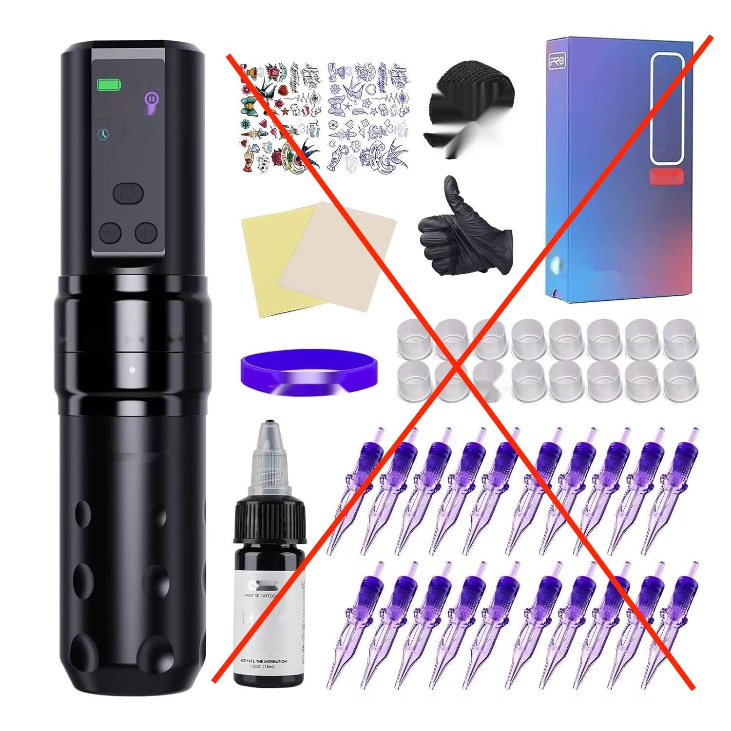 Uszkodzony Mast Tattoo Fold2 Pro Tattoo Rotary Pen