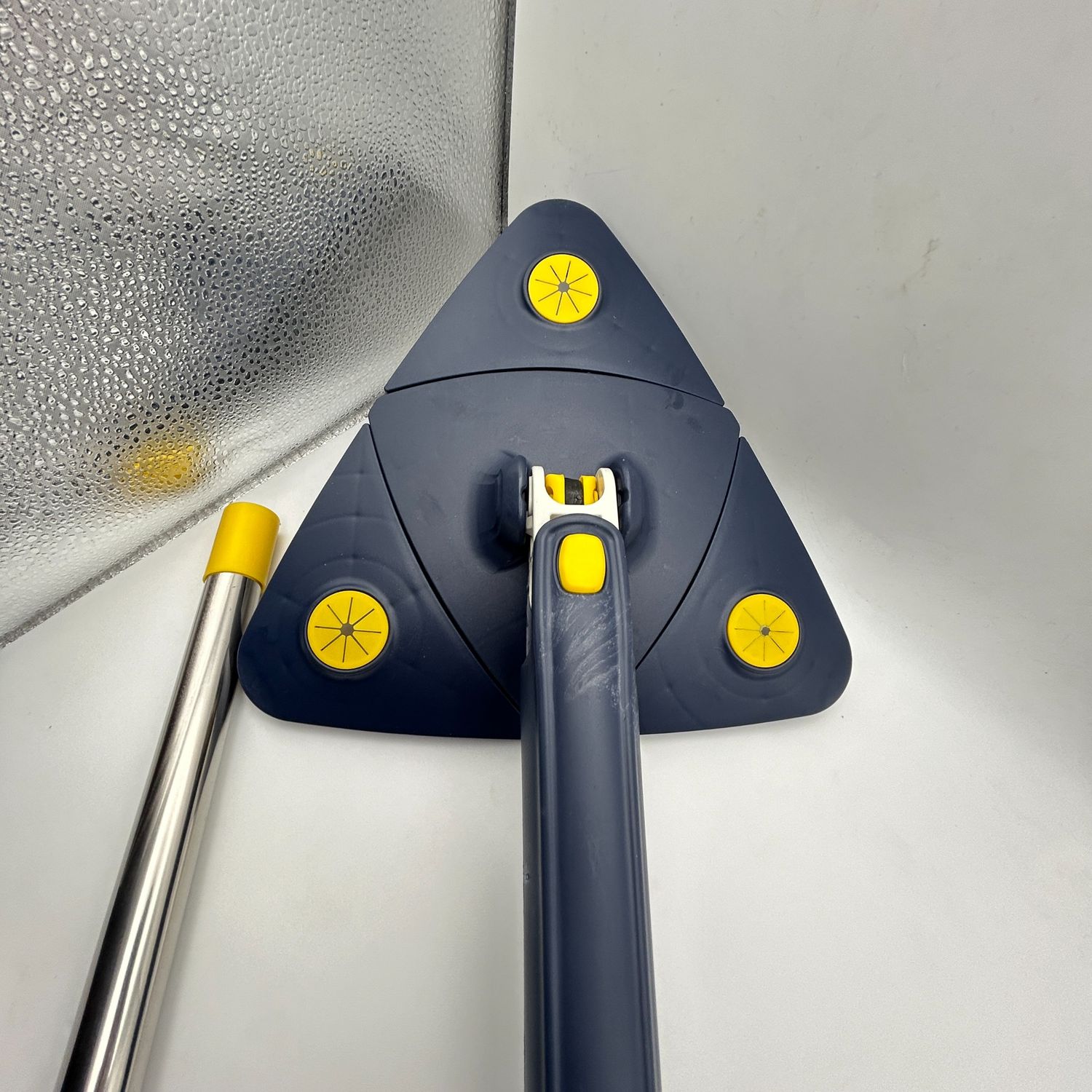 Klink Samowyciskający mop do płytek i ścian, z uchwytem ściennym, zawiera 5 ściereczek