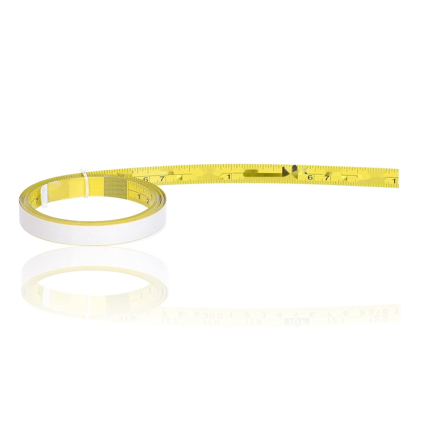 JJDD OXOXO Taśma Miernicza z Samoprzylepnym Podkładem (Lewo-Prawo) 3 Metry