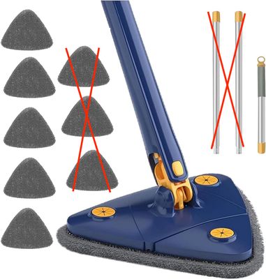 Klink Samowyciskający mop do płytek i ścian, z uchwytem ściennym, zawiera 5 ściereczek