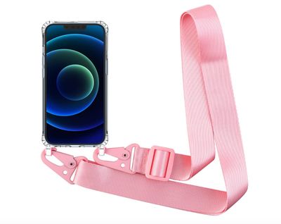 Pokrowiec na Samsung Galaxy S22, z paskiem, smyczą, przezroczysty