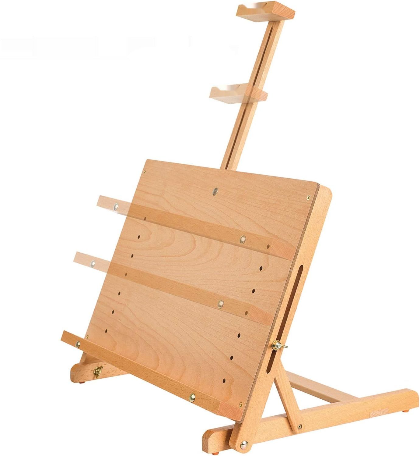 MEEDEN Duża Sztaluga do Rysowania, Rama H, Regulowana, Płótno do 23 cali