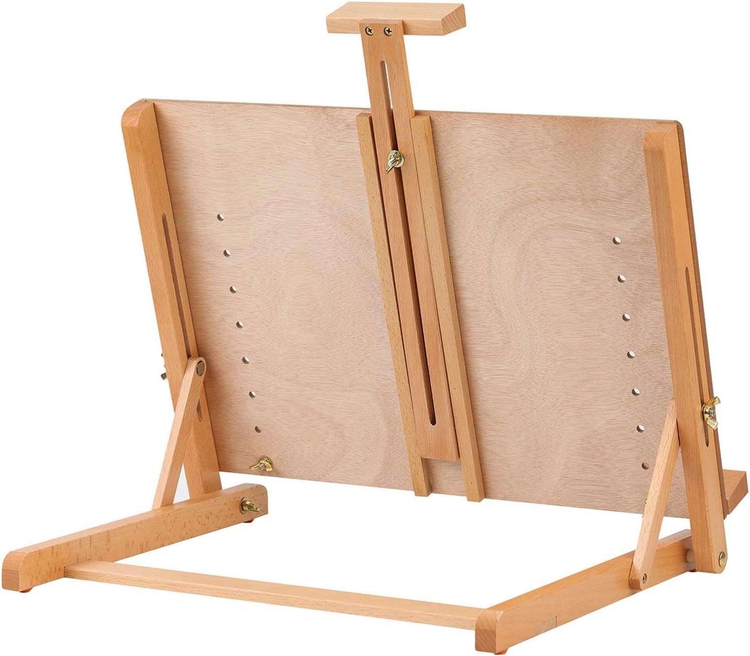 MEEDEN Duża Sztaluga do Rysowania, Rama H, Regulowana, Płótno do 23 cali