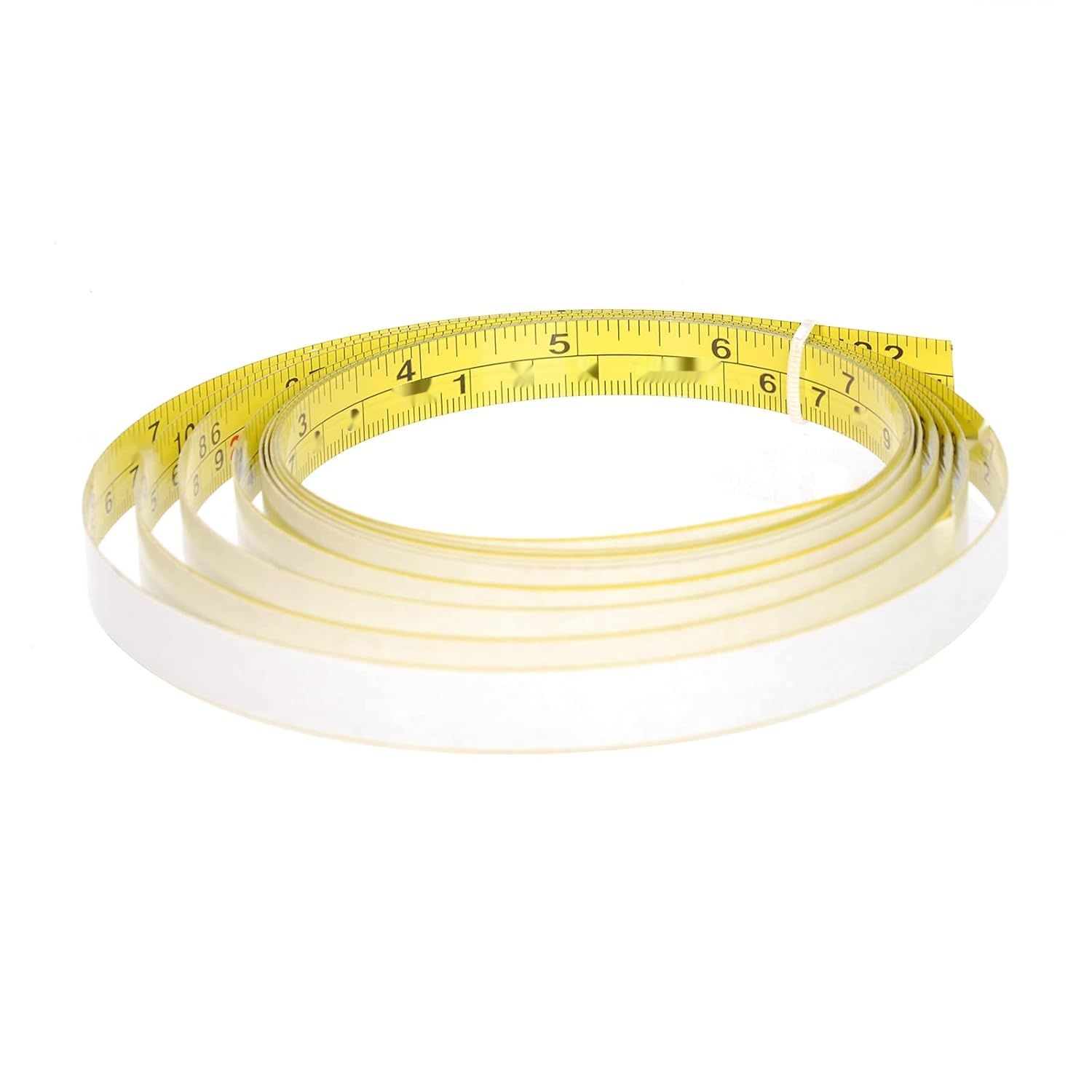 JJDD OXOXO Taśma Miernicza z Samoprzylepnym Podkładem (Lewo-Prawo) 3 Metry