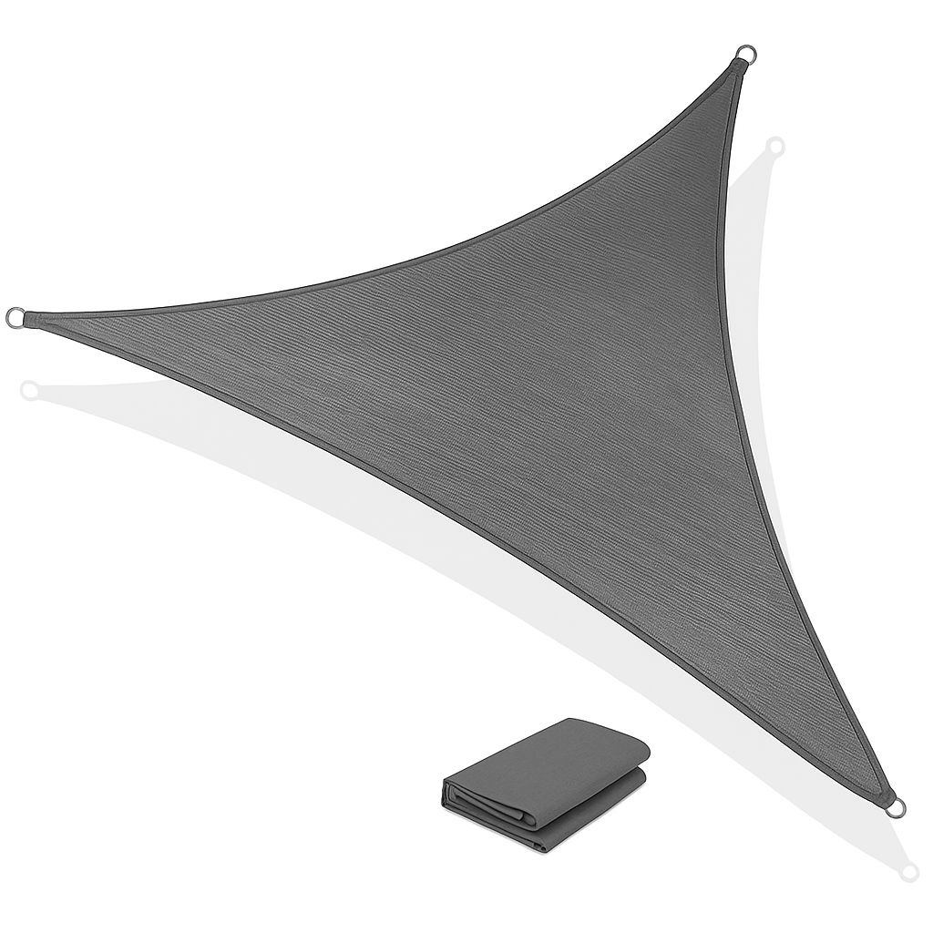 Axt Shade Markiza, trójkątna, 3x3x3 m, HDPE, ochrona UV, antracyt.