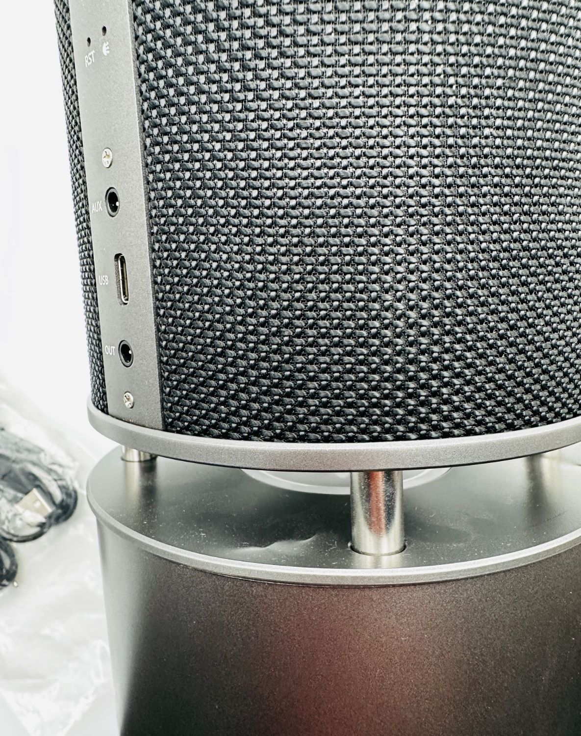 ABRAMTEK E600 100W głośnik Bluetooth z subwooferem Super Bass 360° dźwięk.