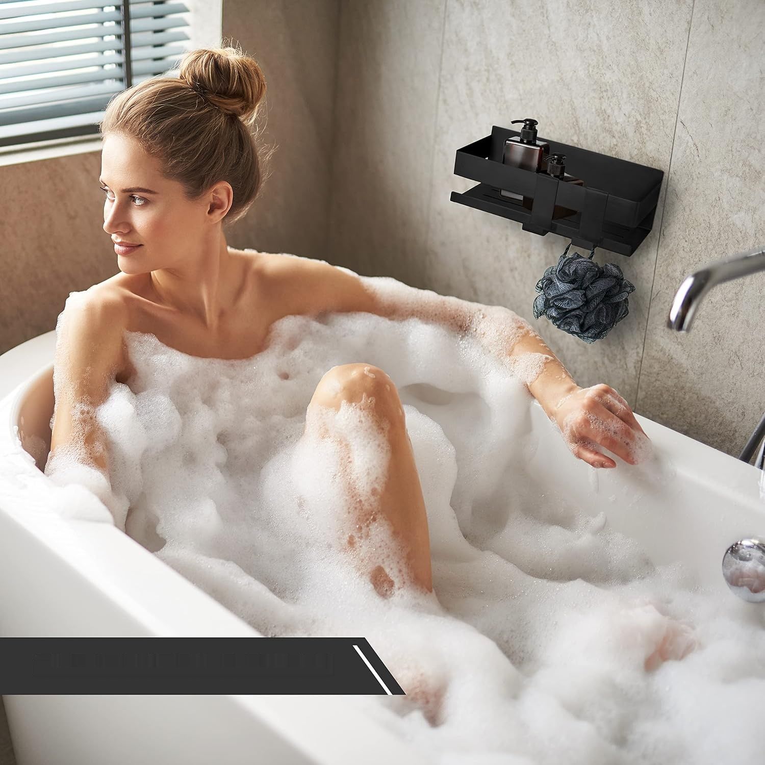 BORGETTI Półka prysznicowa bez wiercenia