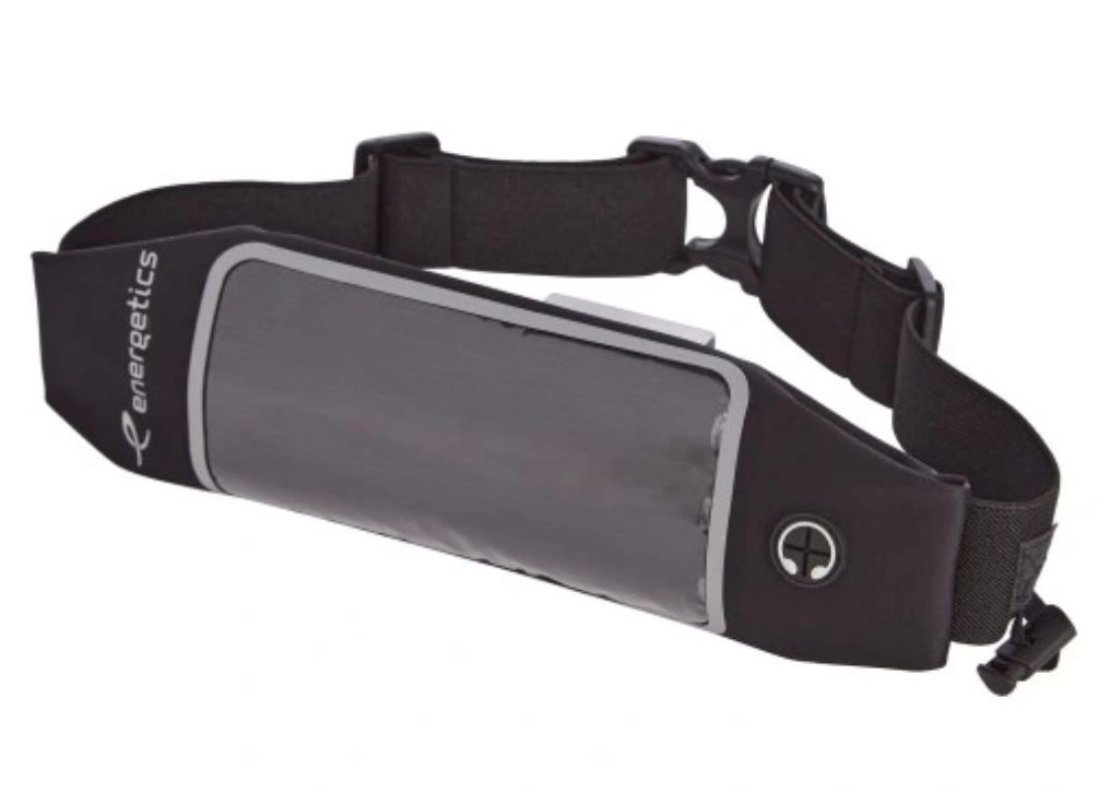 ENERGETICS - Pas biegowy RB Smart - CZARNY/SREBRNY