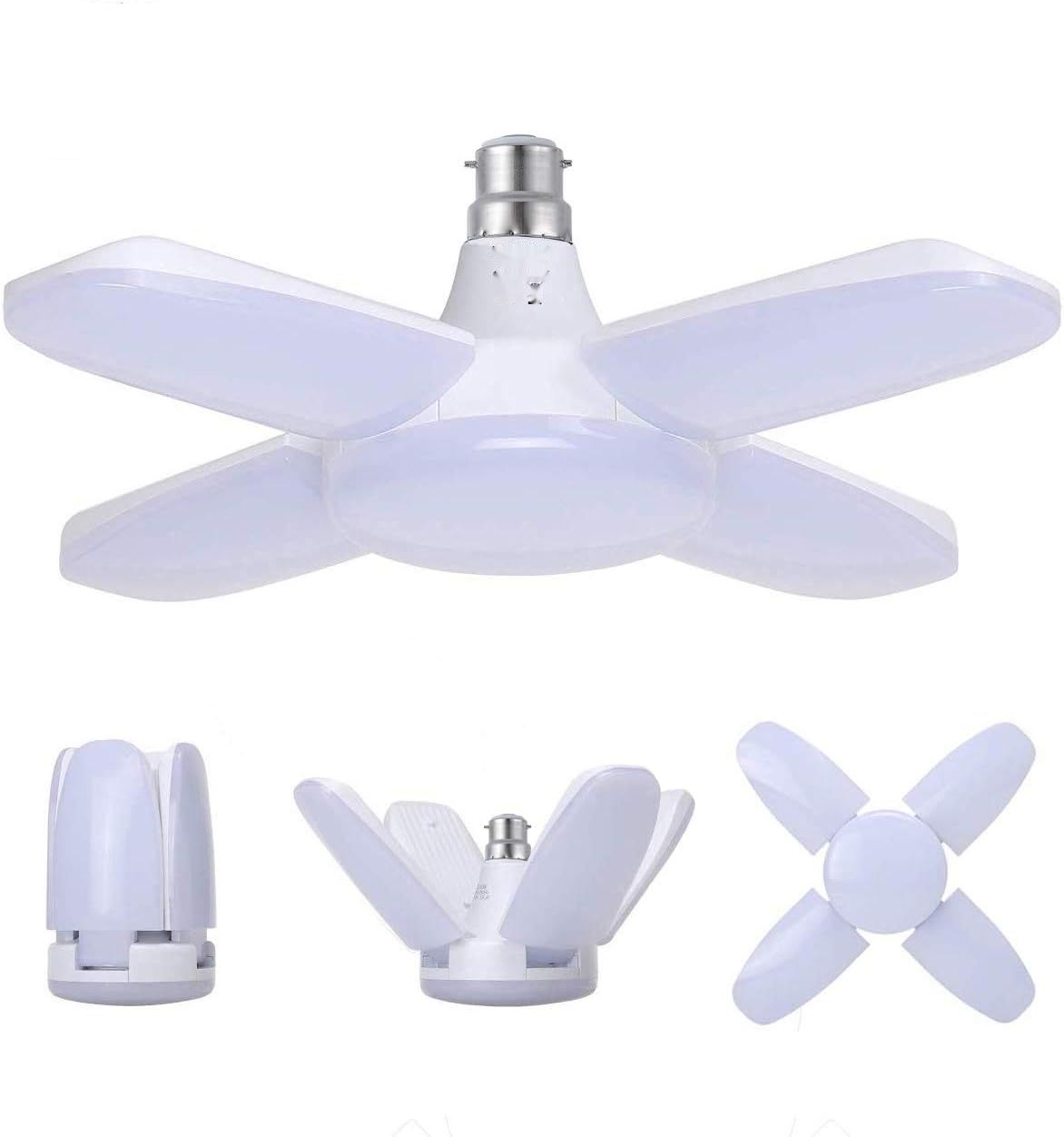 SAUGLAE LED B22 60W 6800LM, 6500K, 4 regulowane panele (1 szt.)