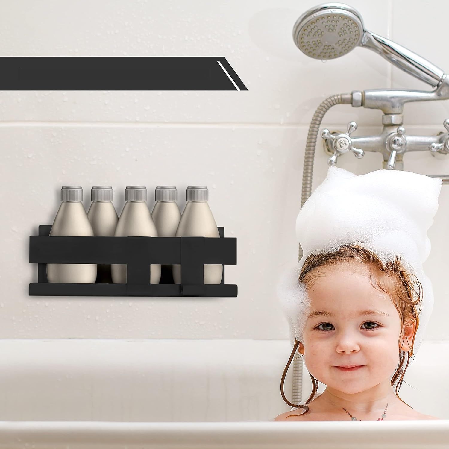 BORGETTI Półka prysznicowa bez wiercenia