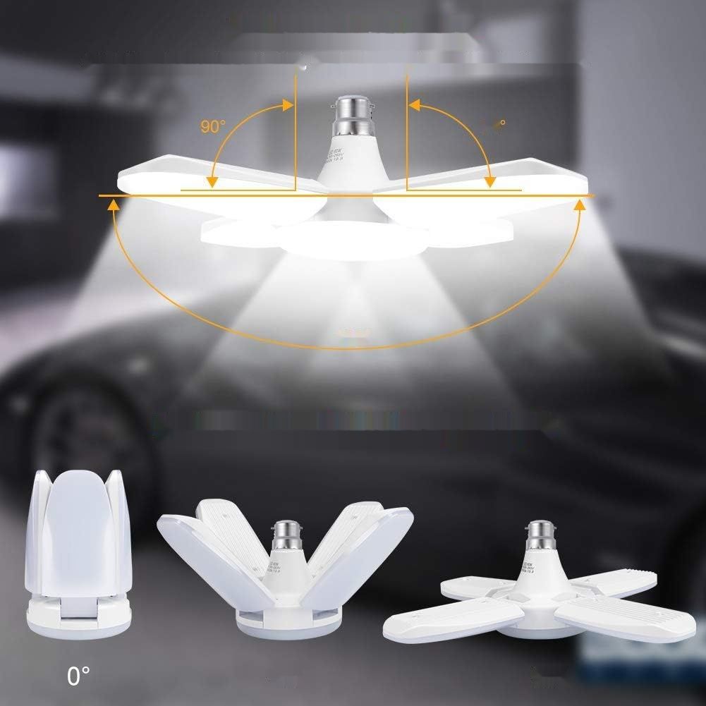 SAUGLAE LED B22 60W 6800LM, 6500K, 4 regulowane panele (1 szt.)