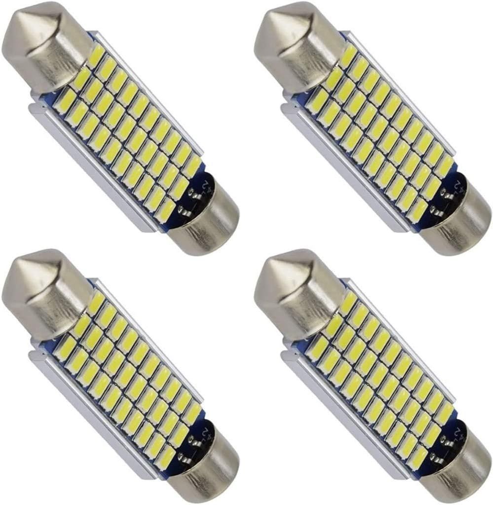 Voarge 4 x 39mm C5W LED Lampy 6000K Żarówki (Białe)