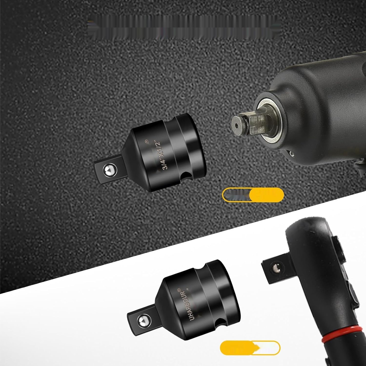 UHARBOUR Adapter 3/4&quot; do 1/2&quot;, Adapter do Klucza Udarowego