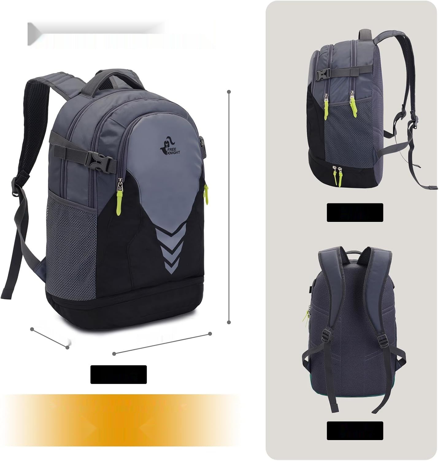 Plecak sportowy Bseash 35L Basketball Football Backpack, duża pojemność.