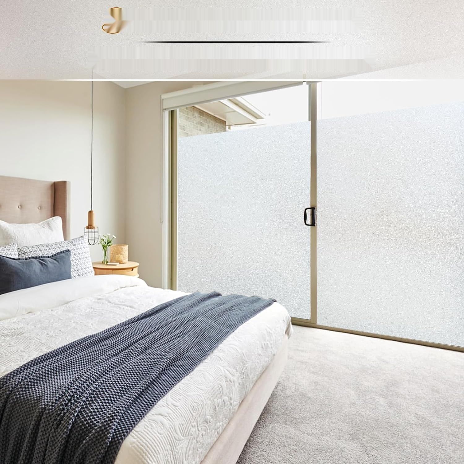 rabbitgoo Folia Okienna Nieprzezroczysta 44,5x200 cm, Ochrona UV, Bez Kleju