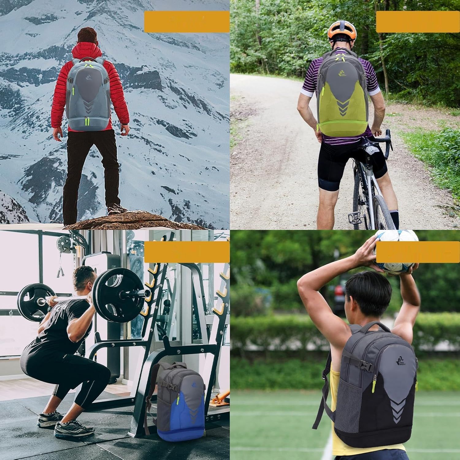 Plecak sportowy Bseash 35L Basketball Football Backpack, duża pojemność.