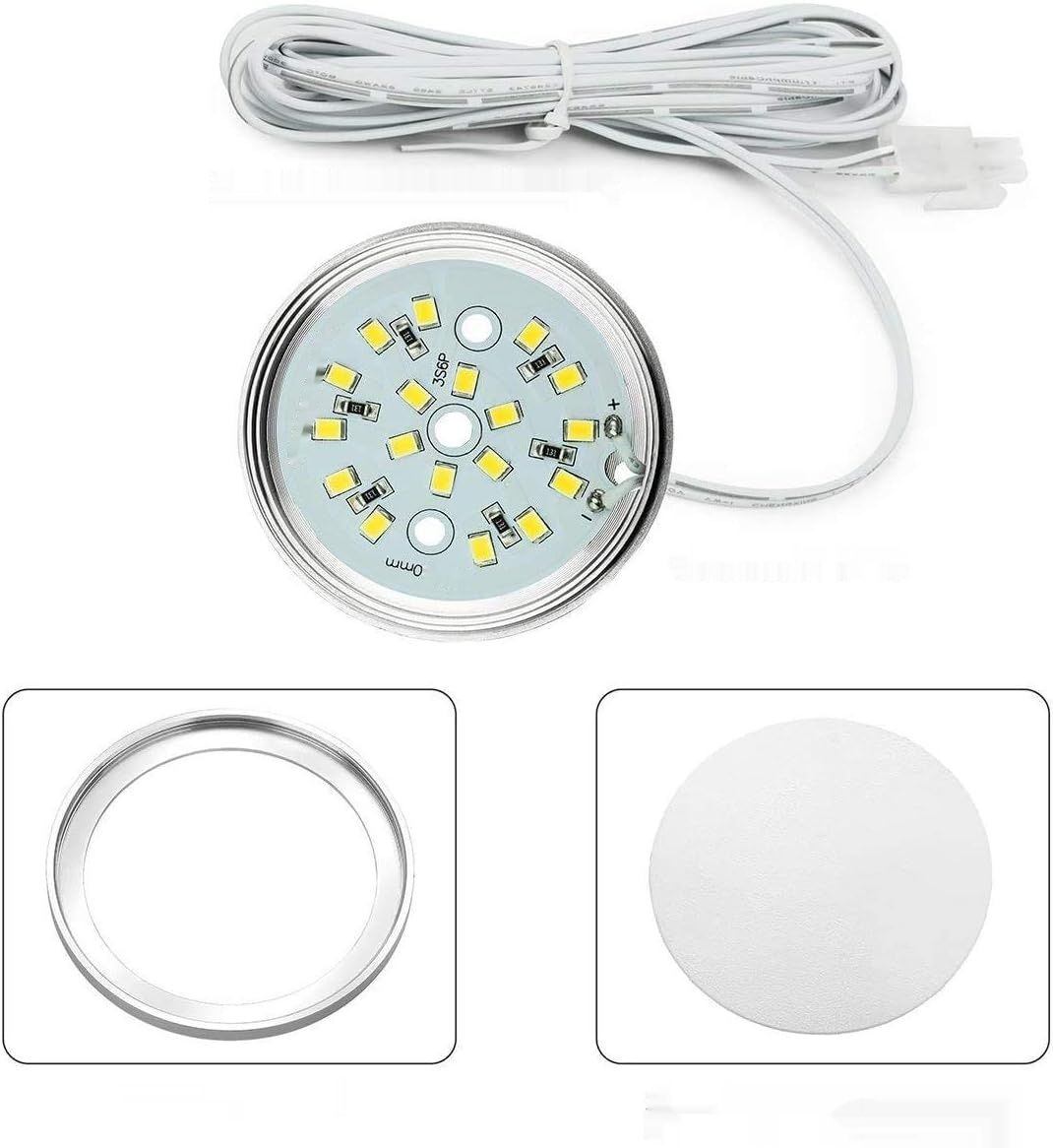 Vlio Oświetlenie szafki LED, zestaw 3 sztuk, ciepła biel, 7,5 W, 750 lm