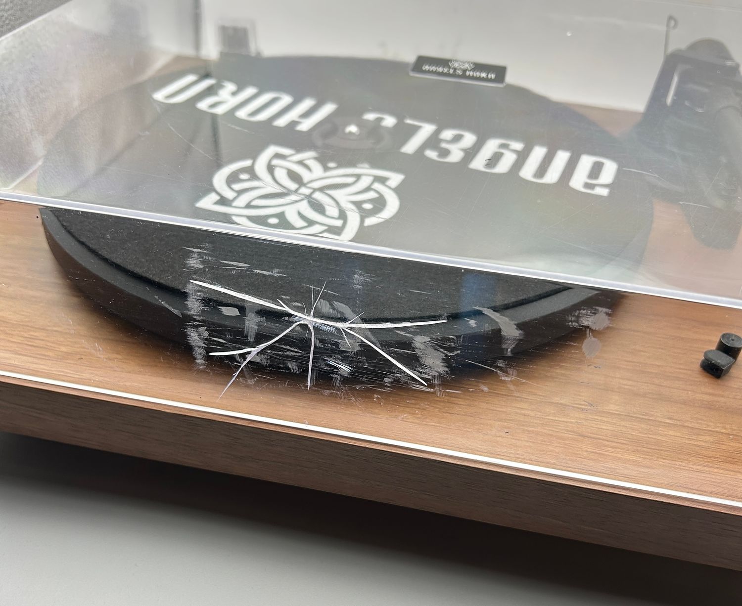 Uszkodzony Gramofon AT-3600L, Bluetooth, 33/45 obr./min, Drewniany