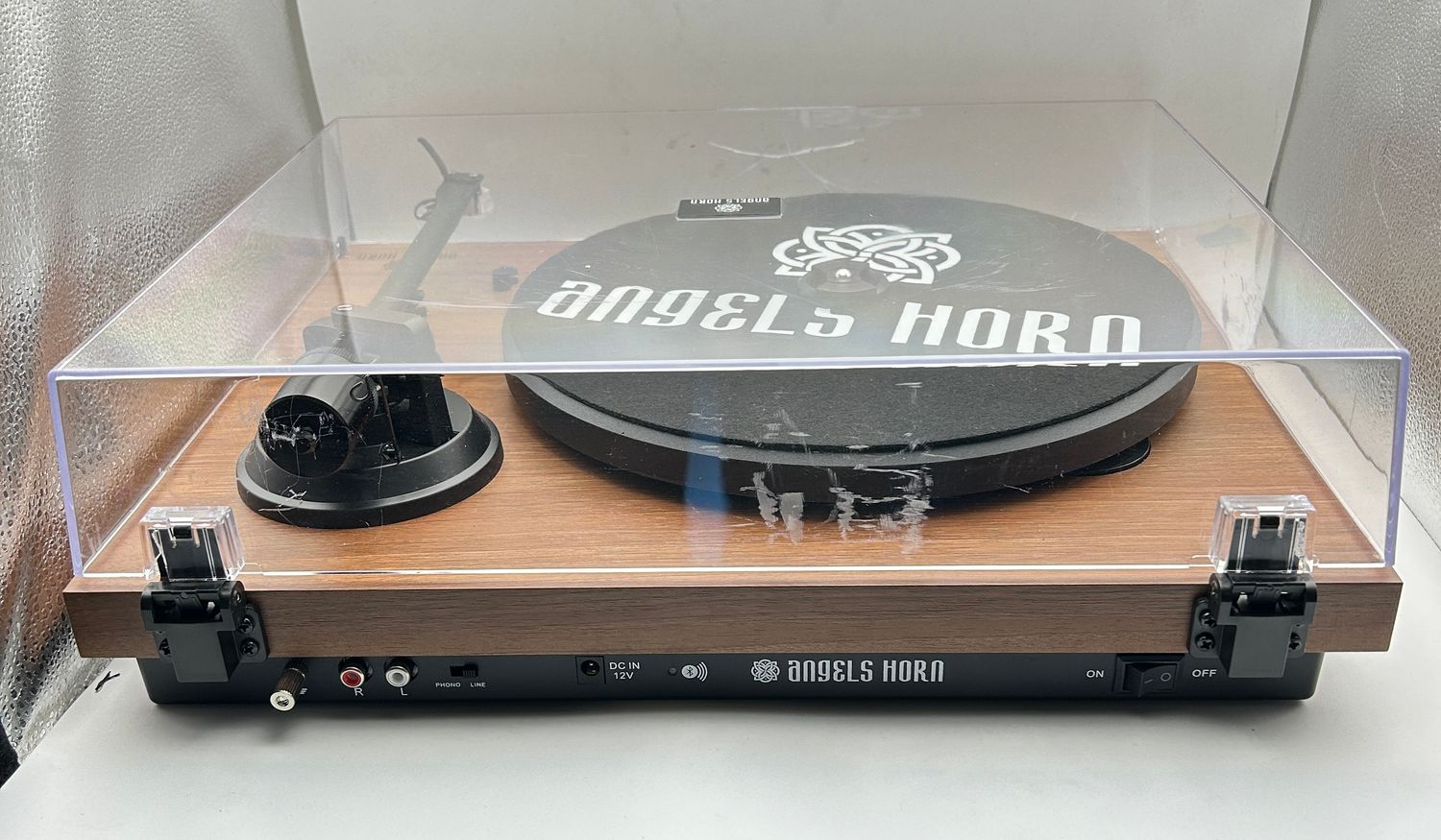 Uszkodzony Gramofon AT-3600L, Bluetooth, 33/45 obr./min, Drewniany